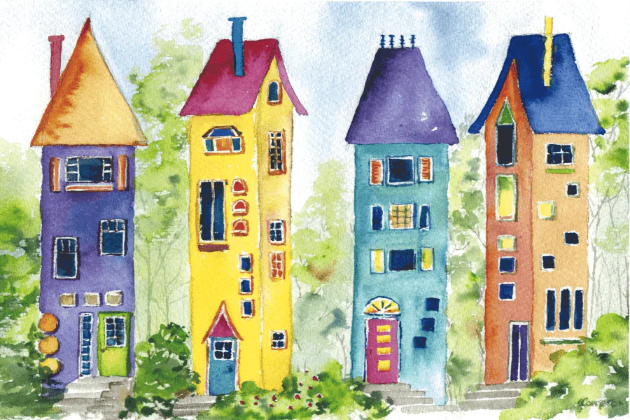 Gnome Homes Mini Jigsaw Puzzle - Image 2
