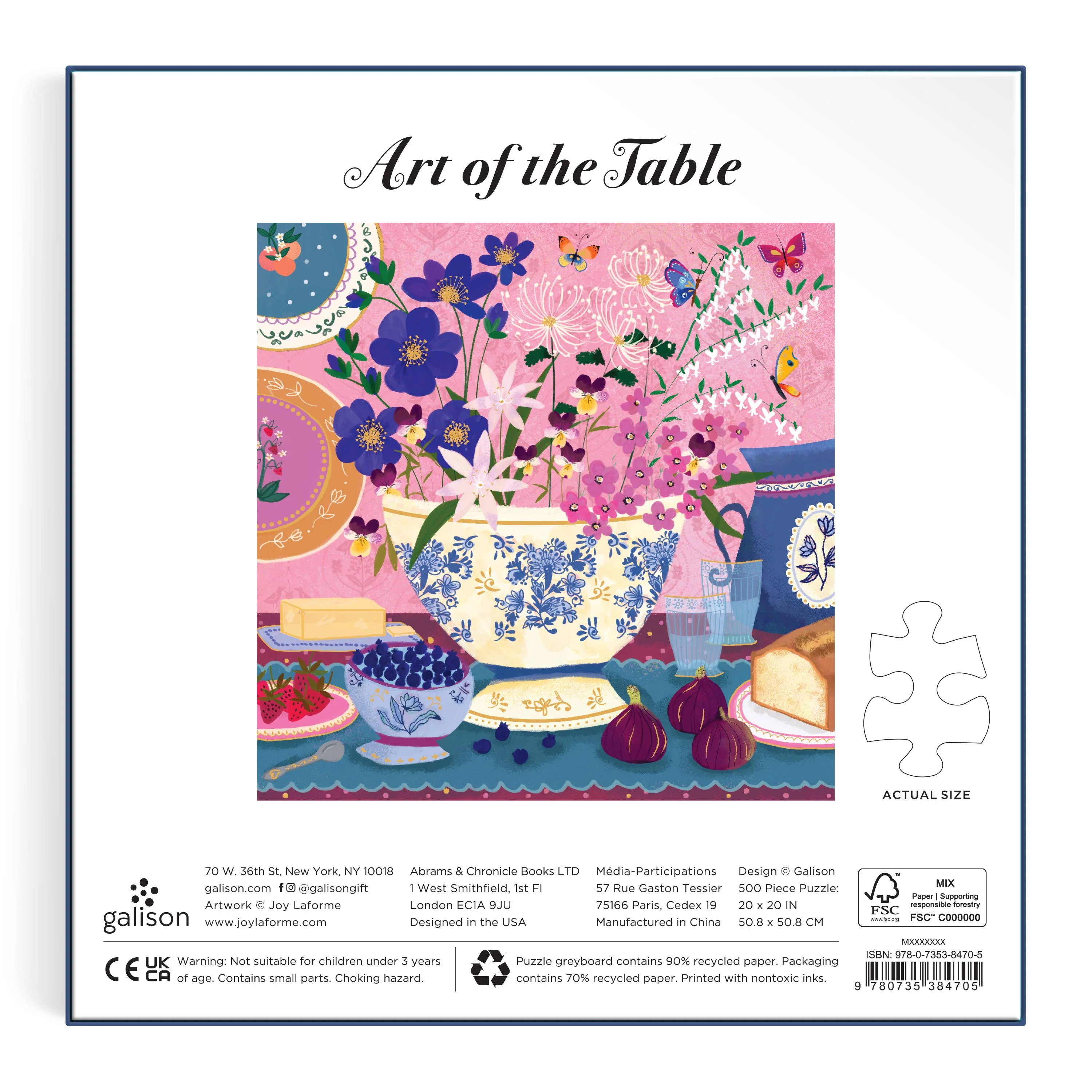 Joy Laforme Art of the Table 500 Piece Foil Puzzle - Image 5