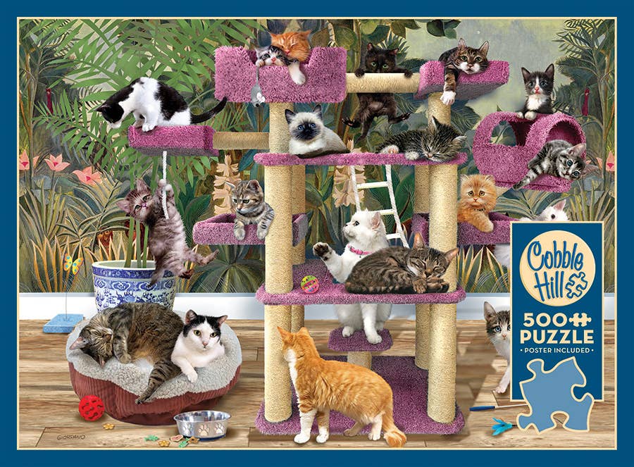 Jungle Cats 500pc puzzle - Image 3