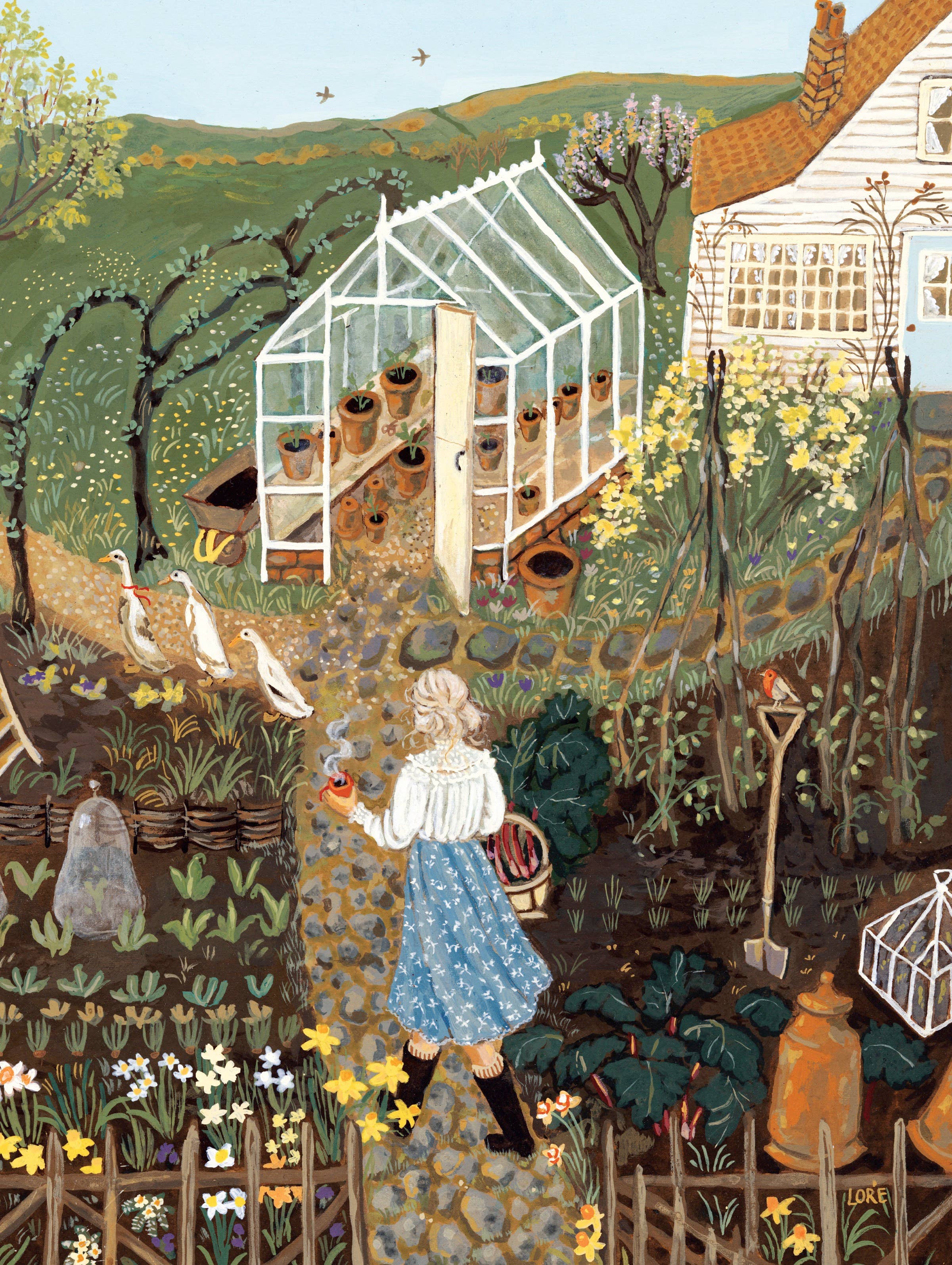 Lady of the Garden - 750 Piece Jigsaw Puzzle - Image 3