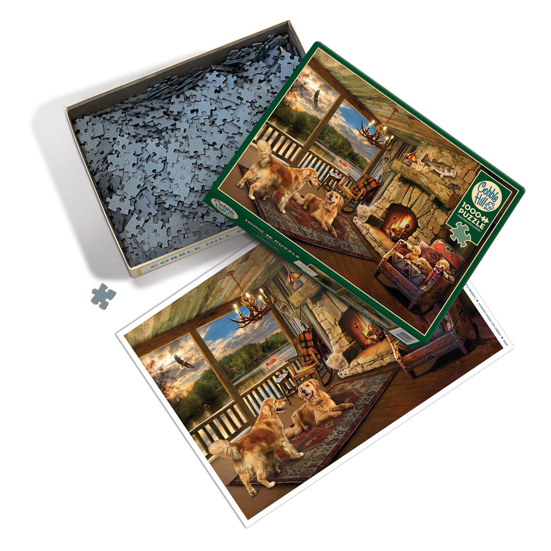 Lakeside Cabin 1000pc puzzle - Image 3