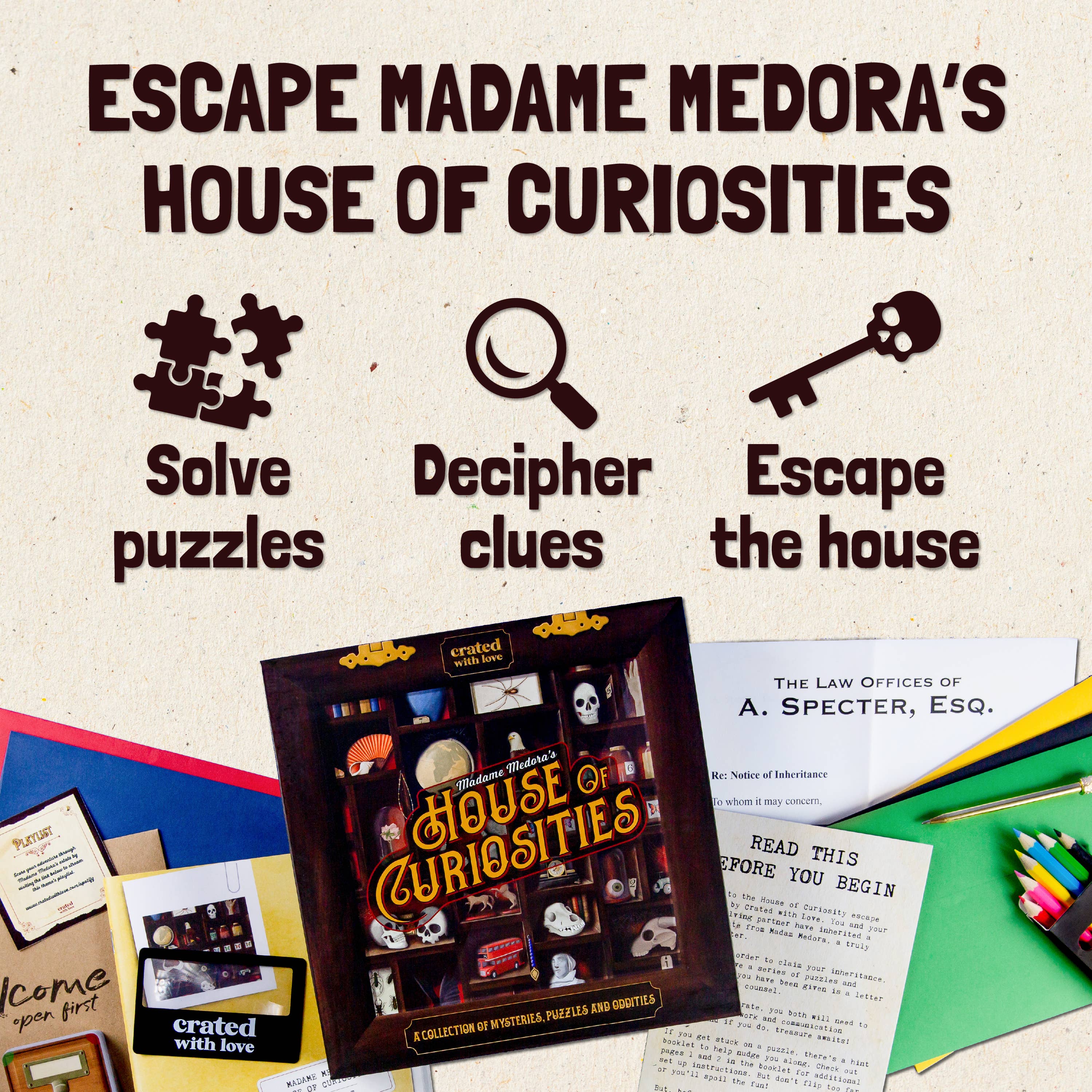 Madame Medora's House of Curiosities Escape-Room Board Game - Image 5