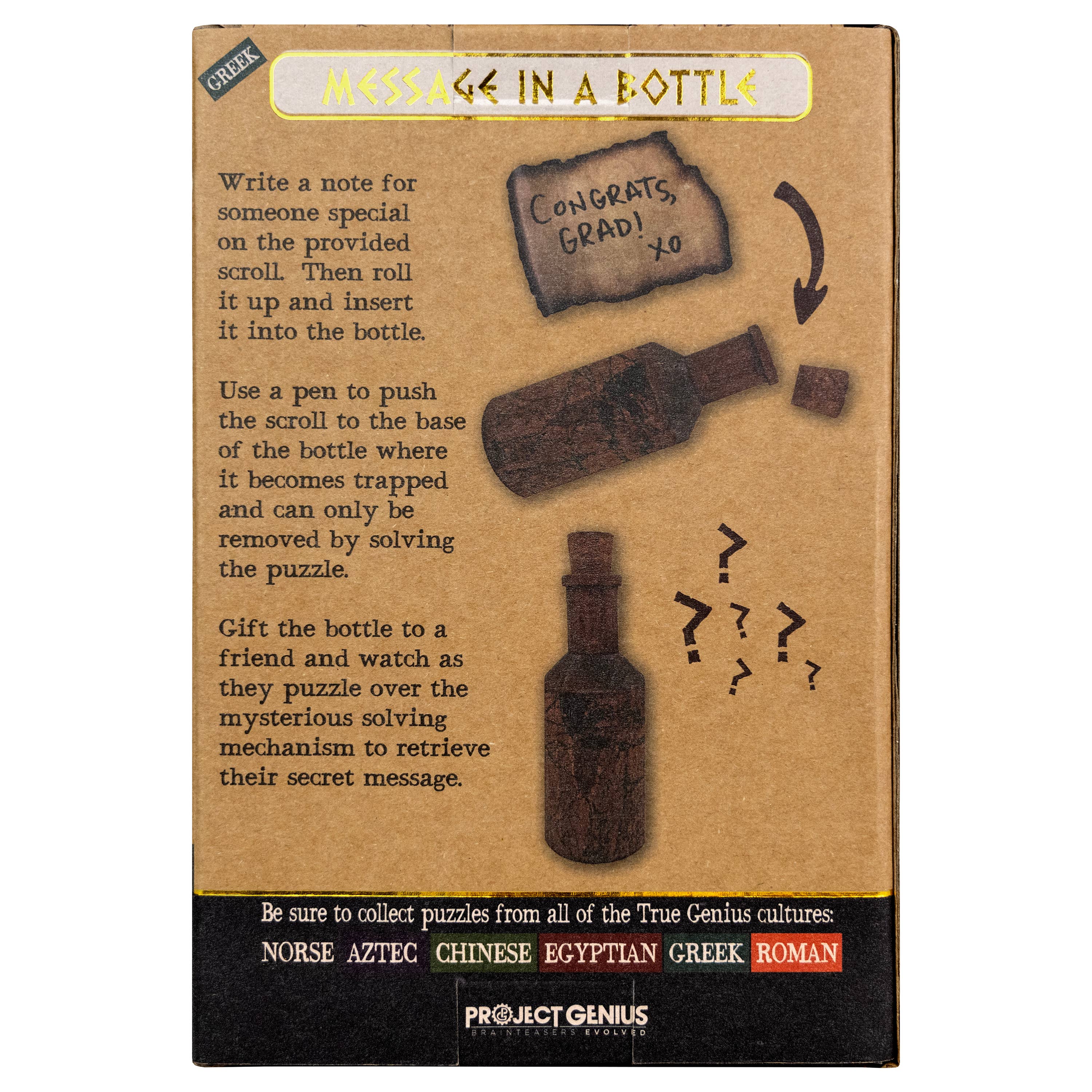 True Genius Message in a Bottle - Secret Puzzle Box - Image 9