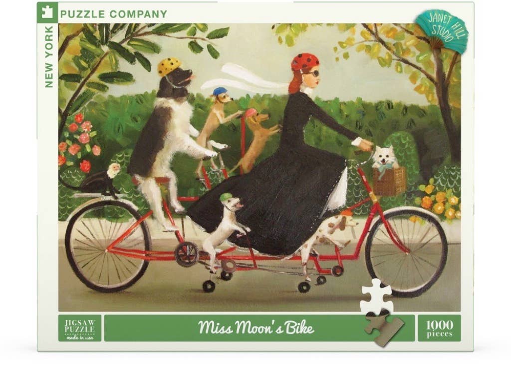 Miss Moon's Bike - 1000 Piece Jigsaw Puzzle - Image 2