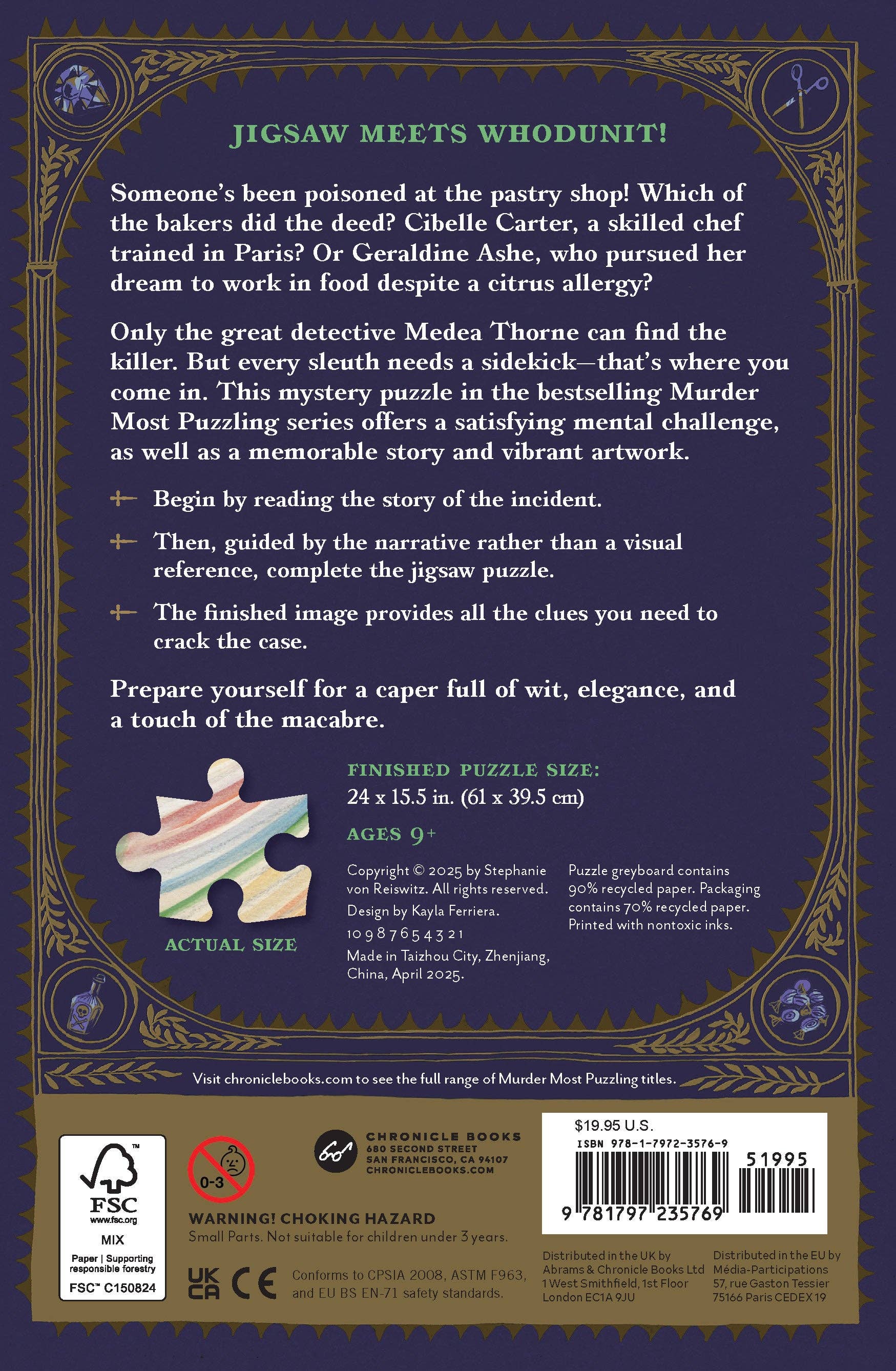 Murder Most Puzzling: Poisoned Patisserie 500-Piece Puzzle - Image 7