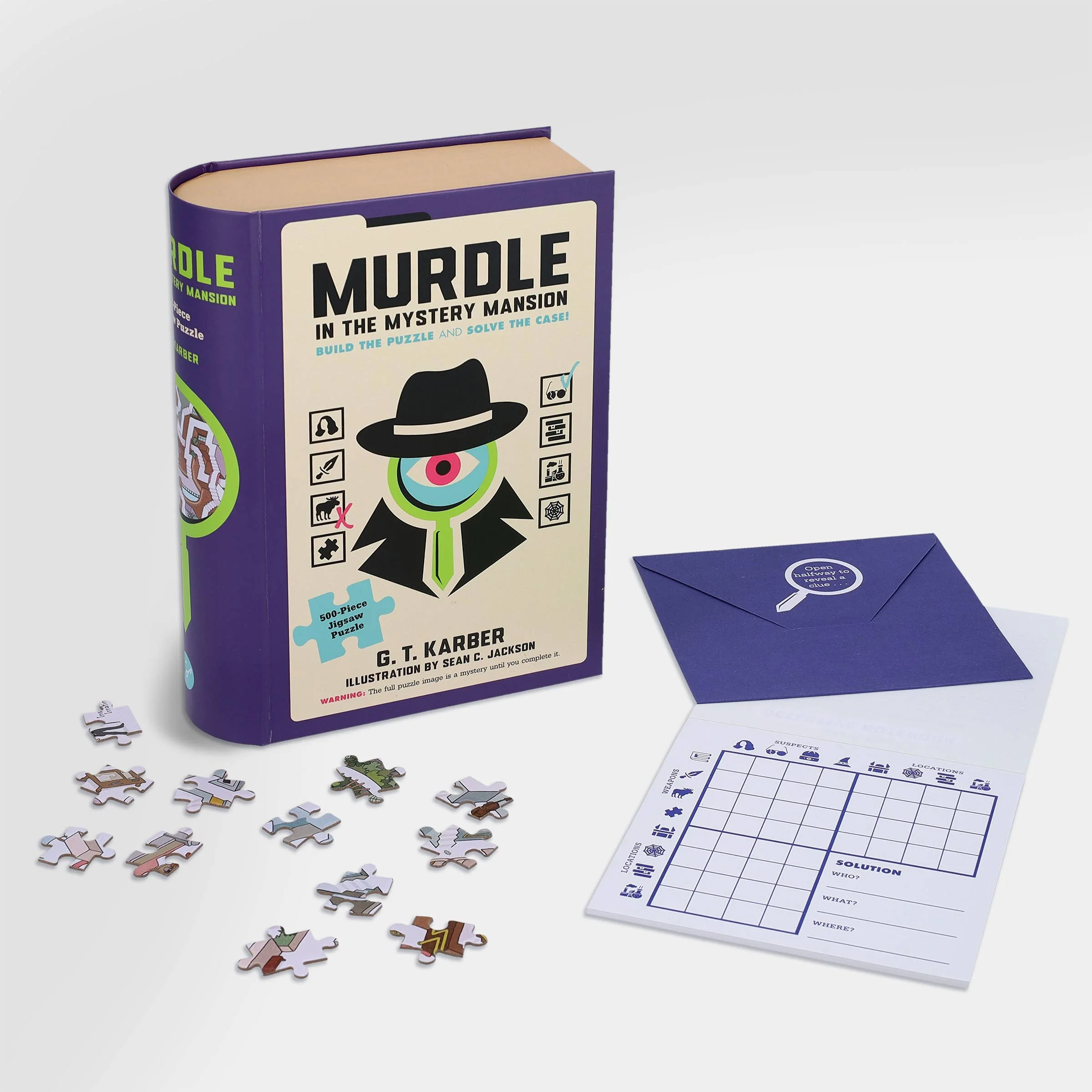 Murdle in the Mystery Mansion 500-Piece Jigsaw Puzzle - Image 10