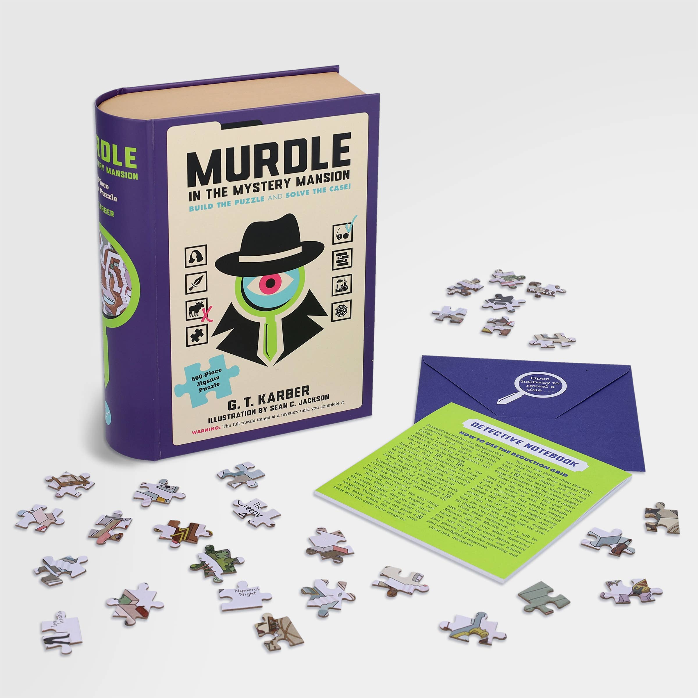 Murdle in the Mystery Mansion 500-Piece Jigsaw Puzzle - Image 11