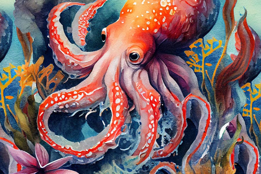 Octopus - Marine Life Scuba miniature puzzle - Image 2