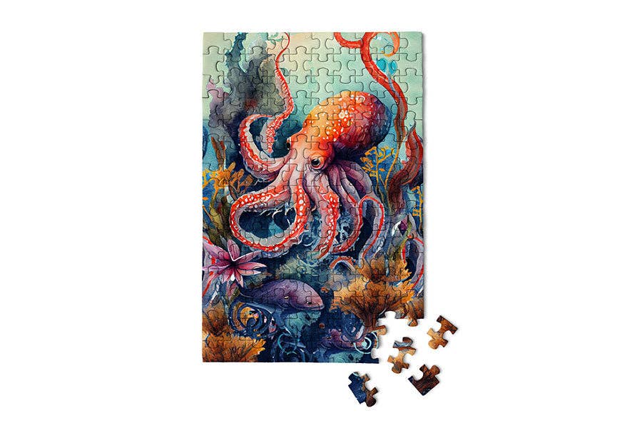 Octopus - Marine Life Scuba miniature puzzle - Image 3