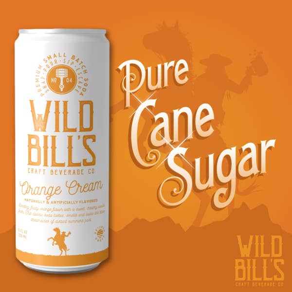Orange Cream - Premium Cane Sugar Soda, 12-Pack, Cans - Image 6