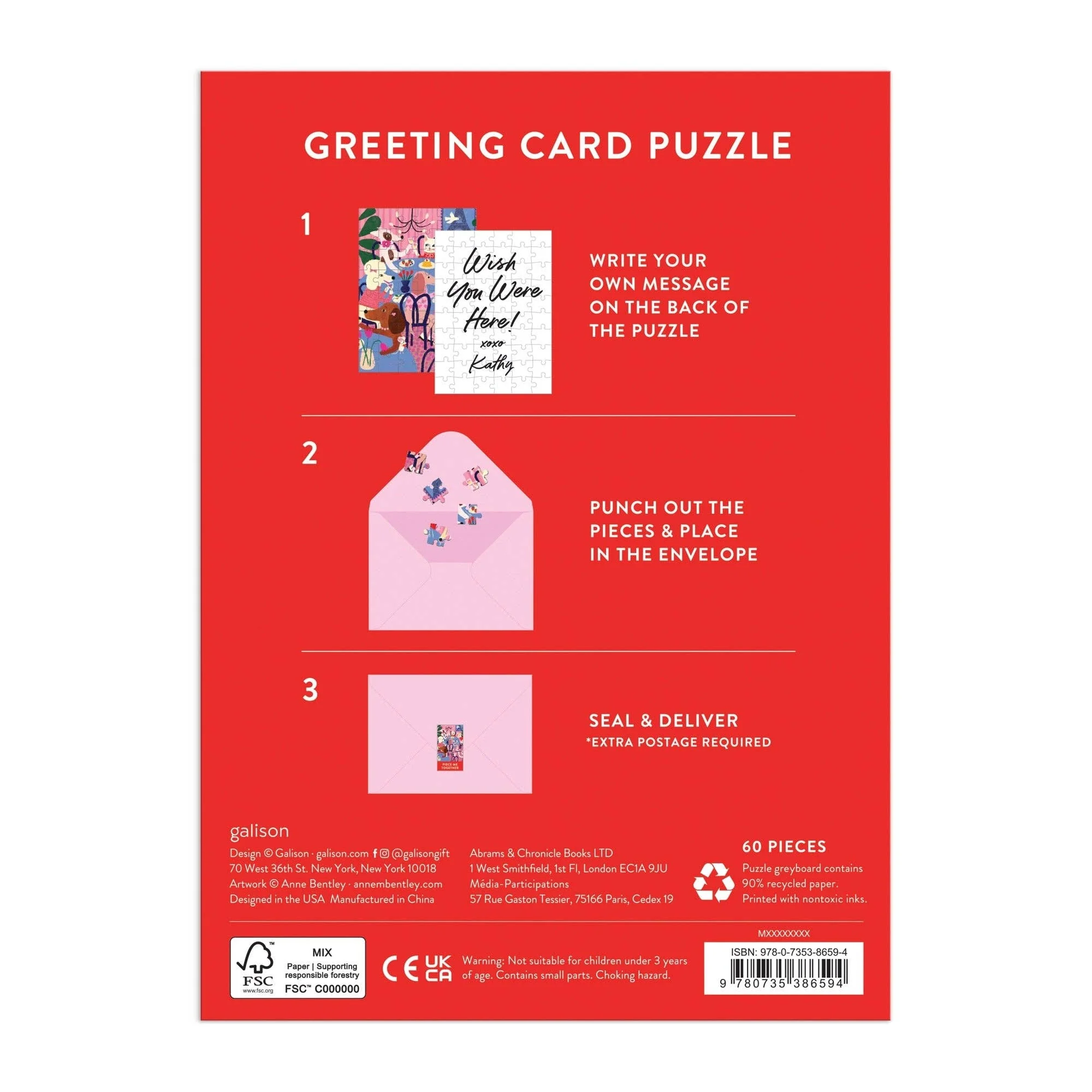 Paws for Love Greeting Card Puzzle - Image 6