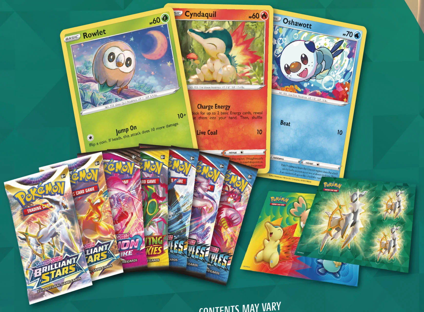 Pokémon TCG: Collector Bundle (Spring 2022: Rowlet/Cyndaquil/Oshawott) - Image 2