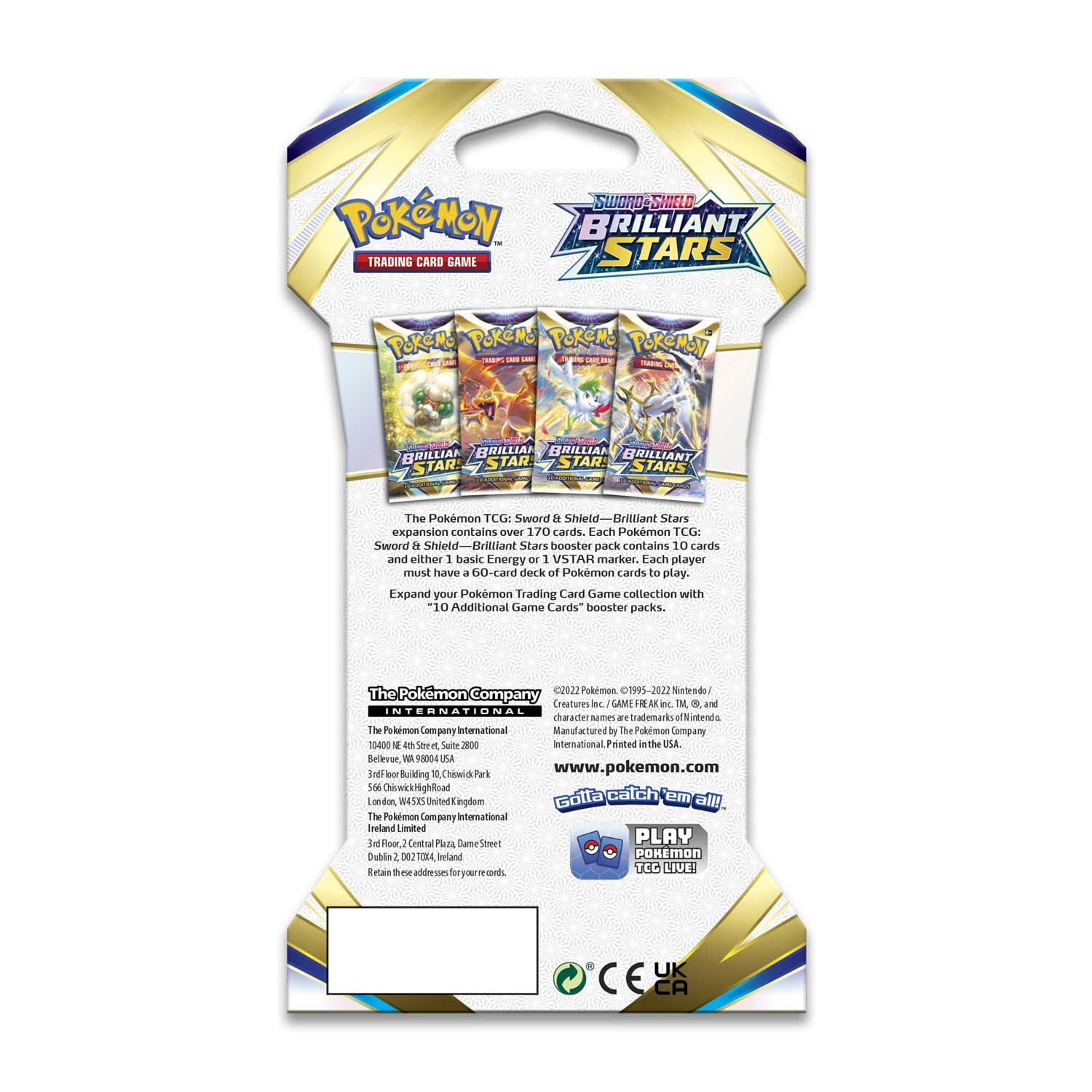 Pokémon TCG: Sword & Shield—Brilliant Stars Sleeved Booster Pack - Image 6