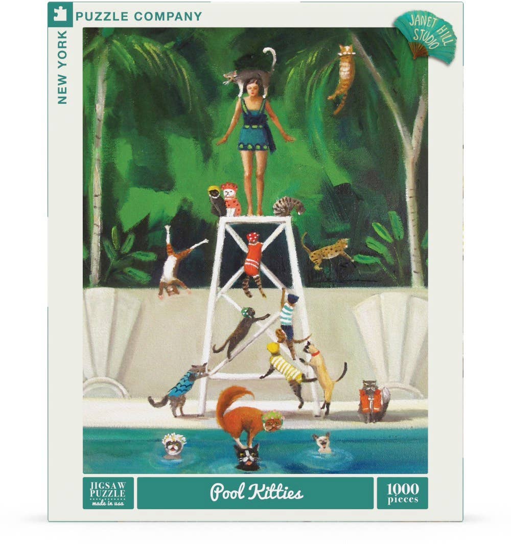 Pool Kitties - 1000 Piece Jigsaw Puzzle - Image 2