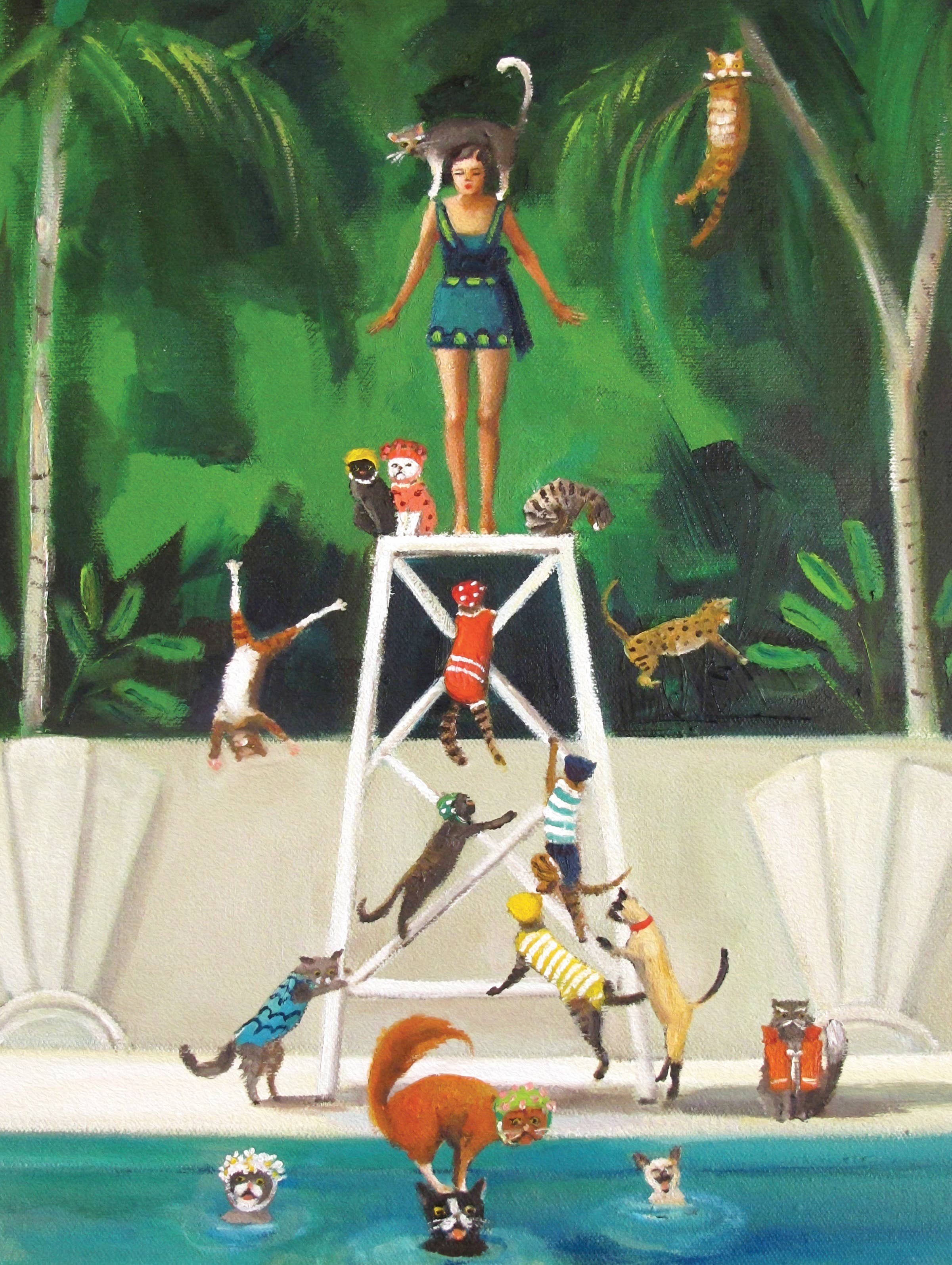 Pool Kitties - 1000 Piece Jigsaw Puzzle - Image 3