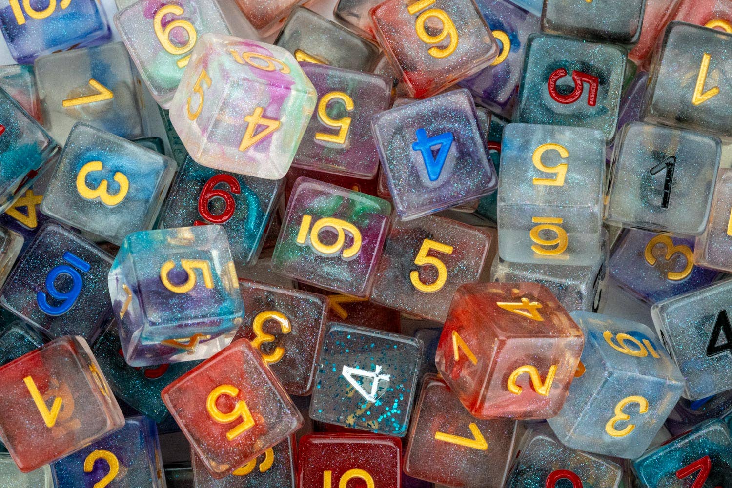 Pound of Assorted Resin D6's - Image 3