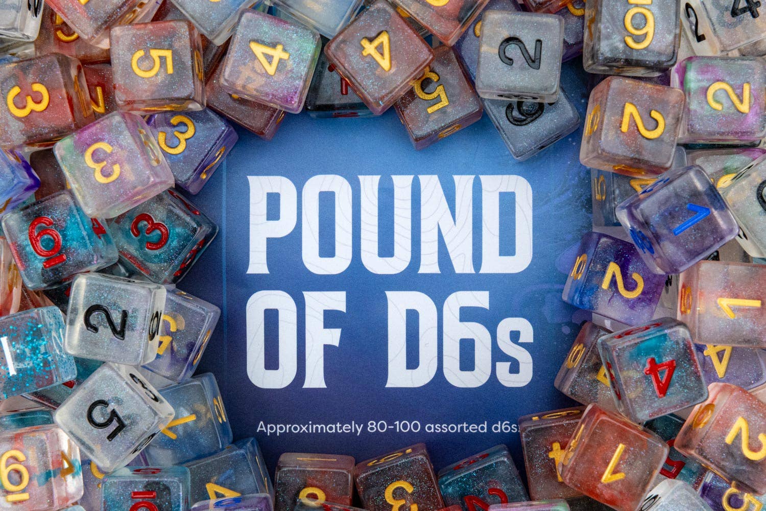 Pound of Assorted Resin D6's - Image 4