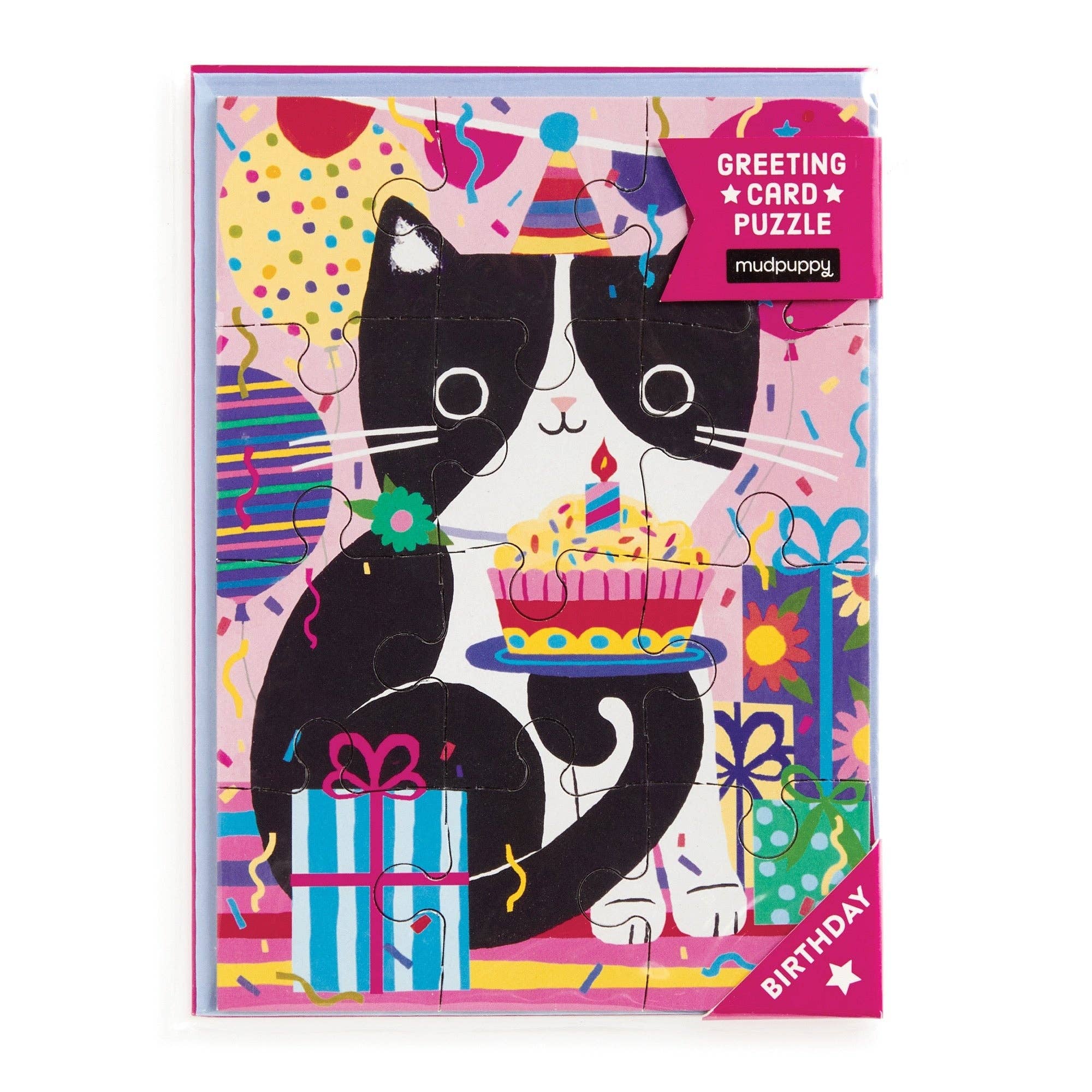 Purr-fect Cat Birthday Greeting Card Puzzle - Image 2