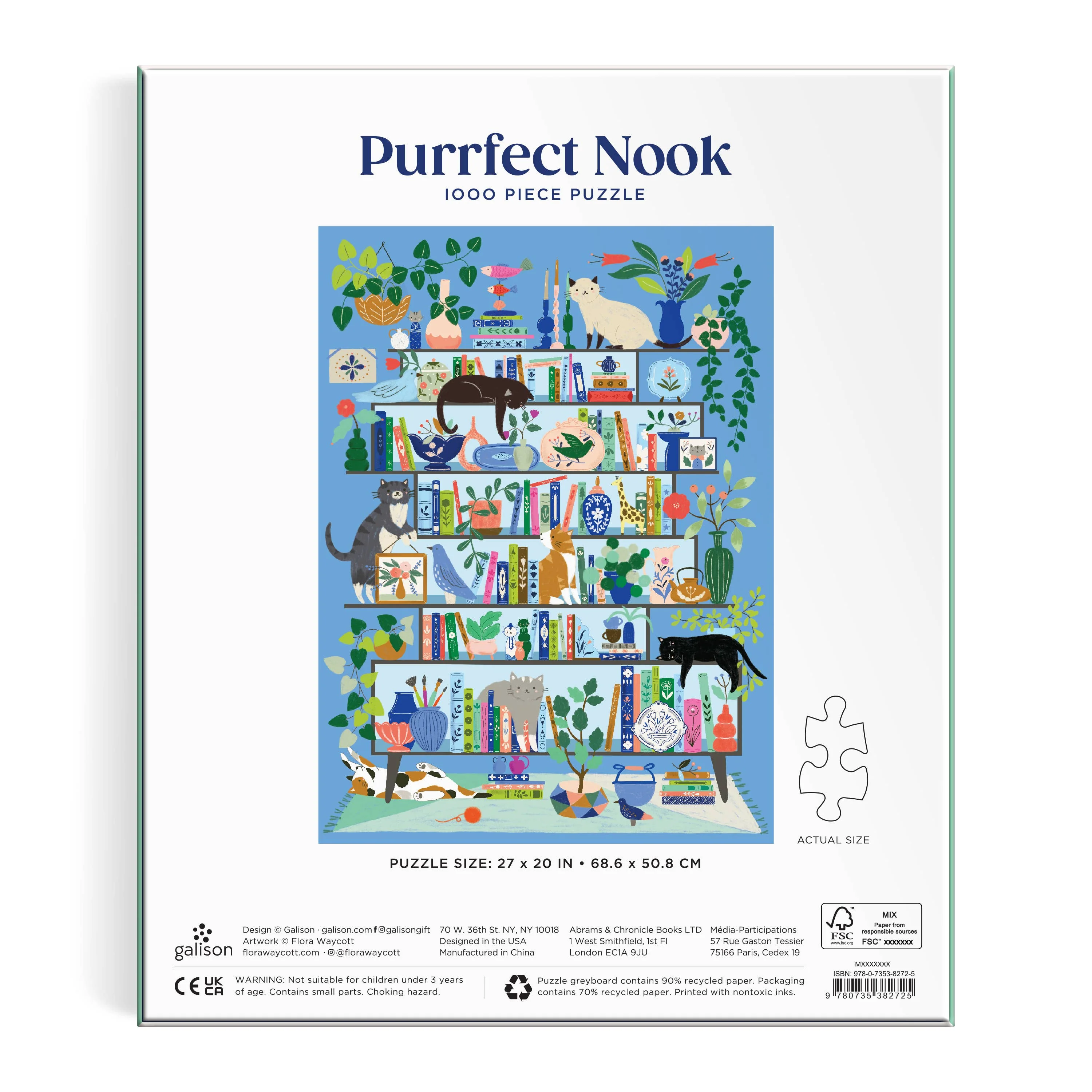 Purrfect Nook 1000 Piece Puzzle - Image 3