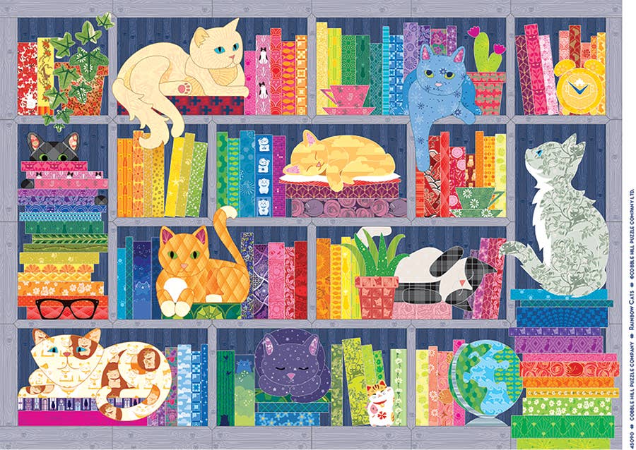 Rainbow Cats 500pc puzzle - Image 2