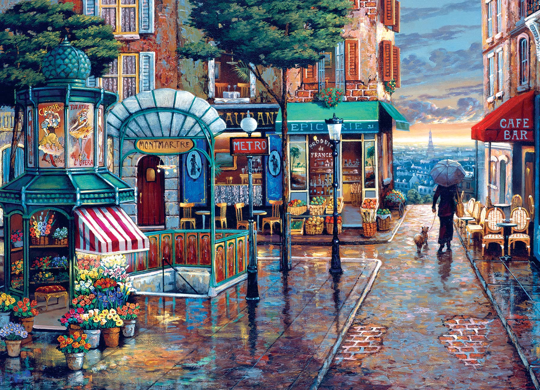 Rainy Day Stroll 1000pc puzzle - Image 2