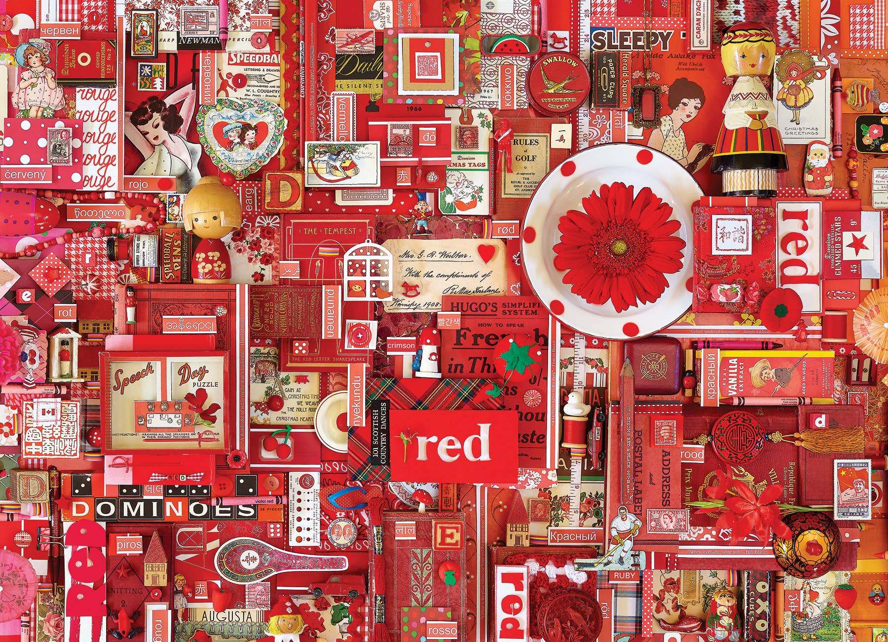 Red 1000pc puzzle - Image 2