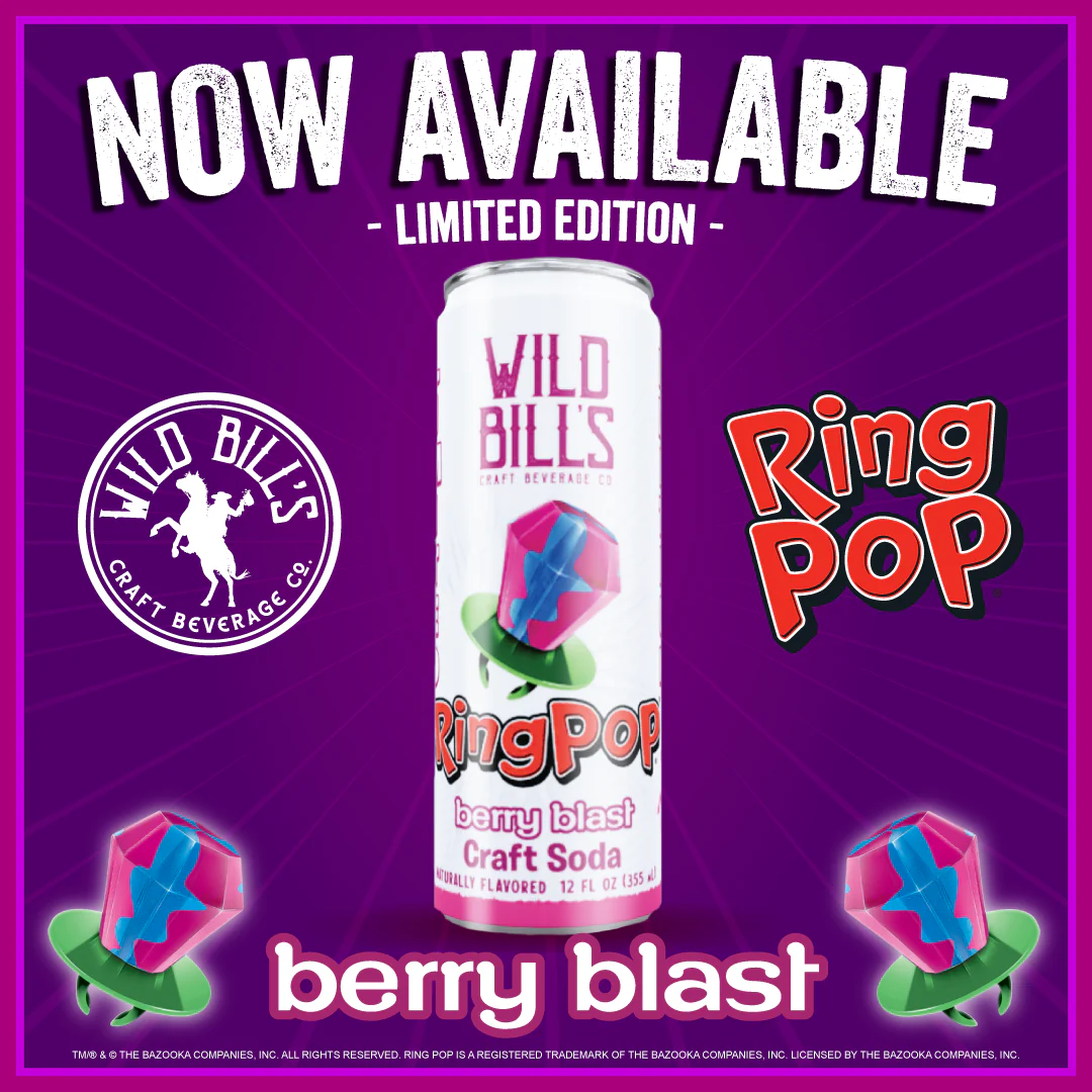 Ring Pop Soda Berry Blast Pure Cane Sugar, 12-Pack, Cans - Image 3