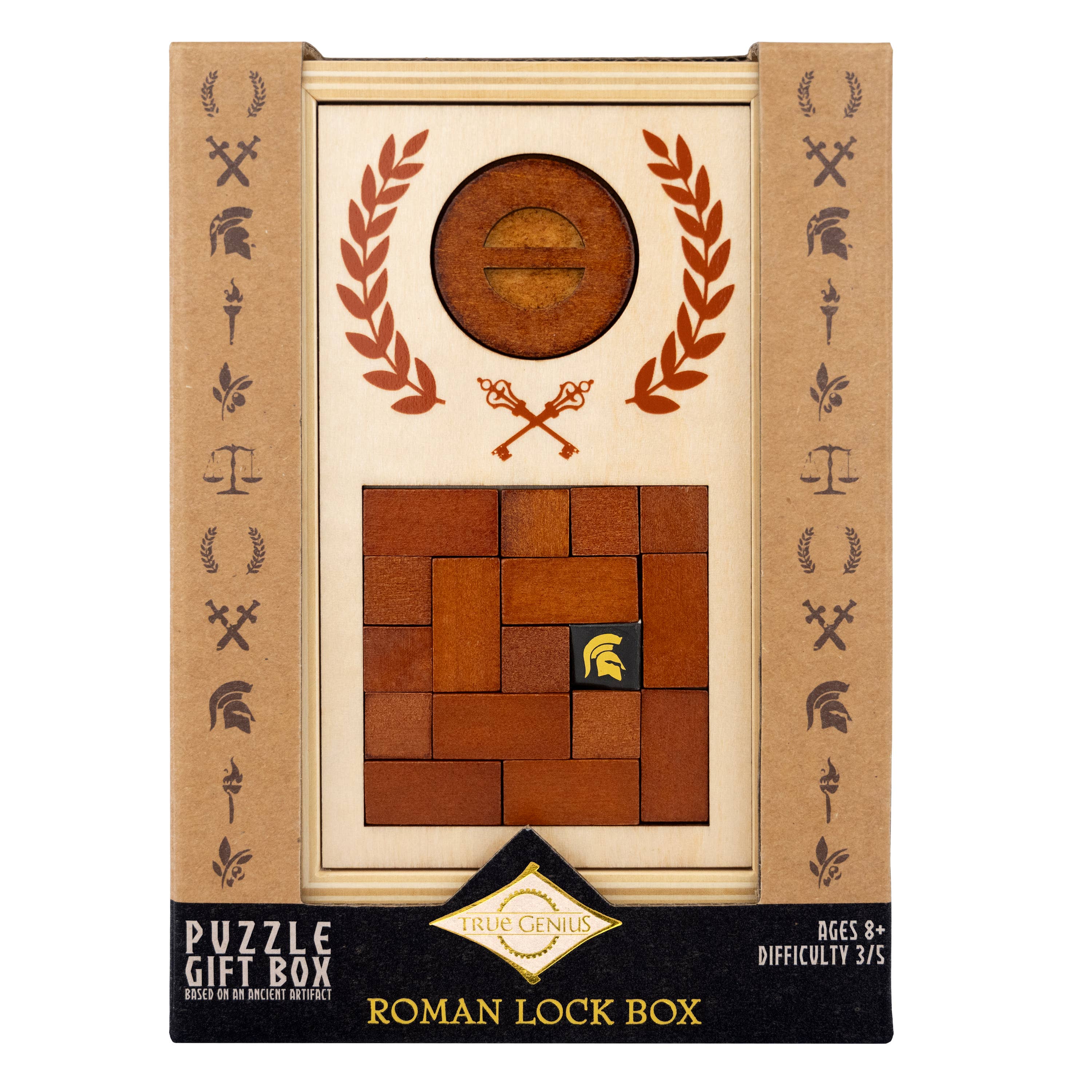 Roman Lock Box - Secret Gift Box Puzzle - Image 2