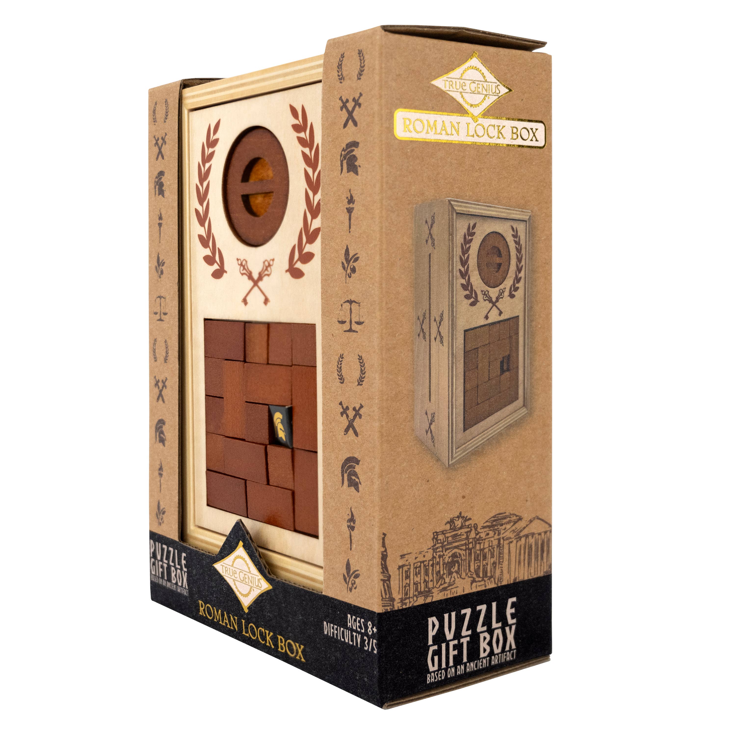 Roman Lock Box - Secret Gift Box Puzzle - Image 7