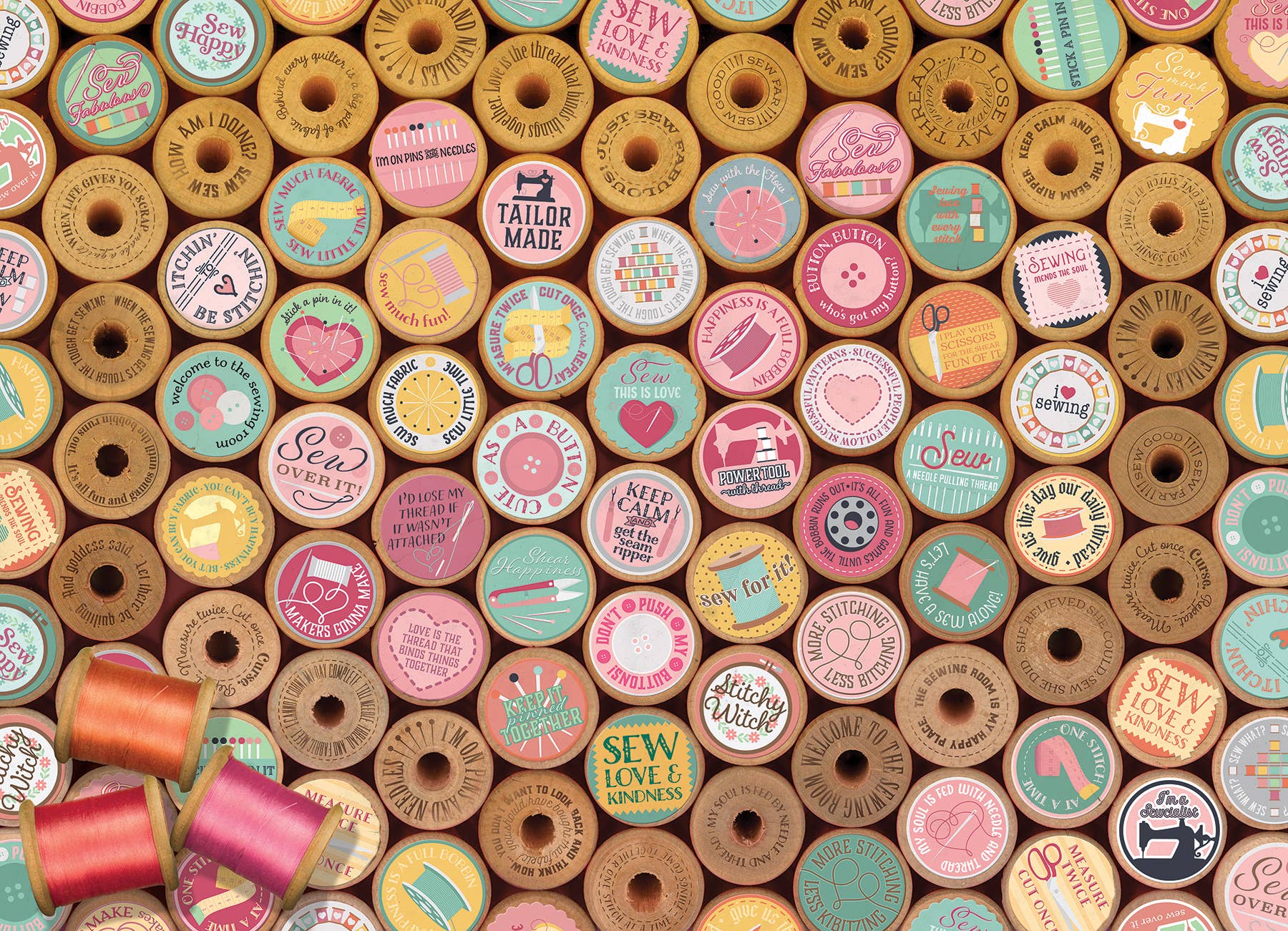 Sew Happy! 1000pc puzzle - Image 2