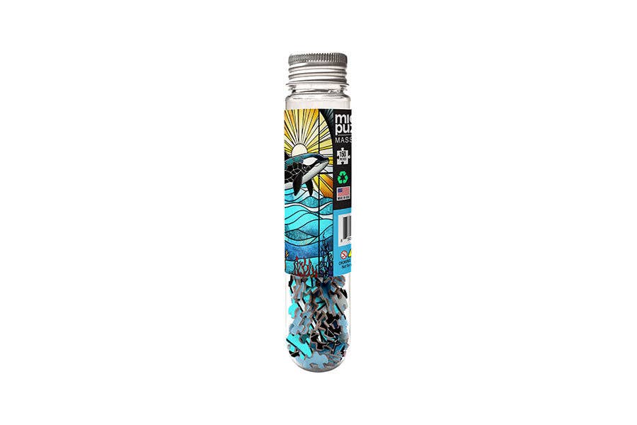 Stained Glass Orca - Marine Life ocean sunset - Image 4