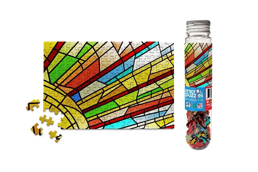 Stained Glass Window MicroPuzzle Mini Jigsaw Puzzle