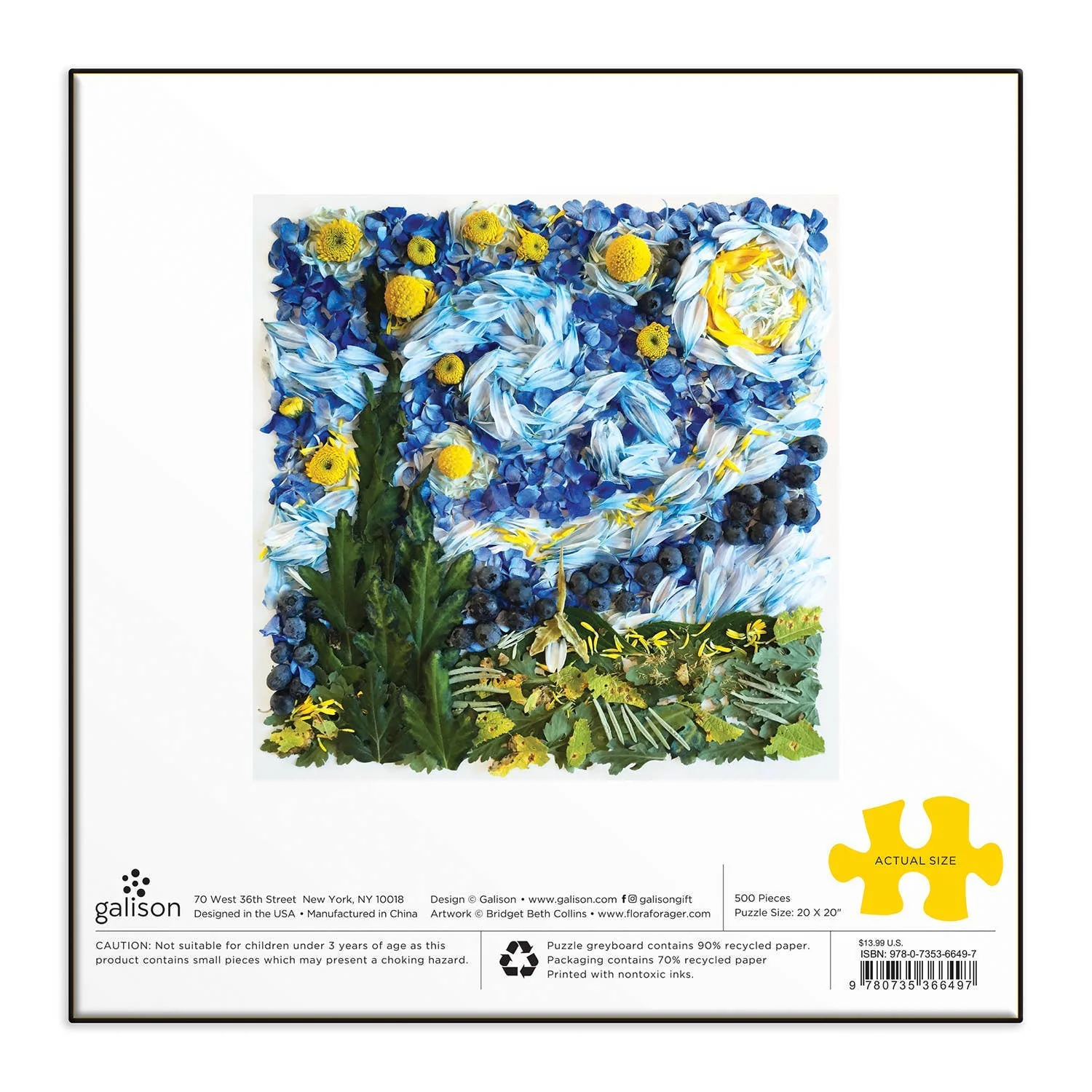Starry Night Petals 500 Piece Puzzle - Image 4