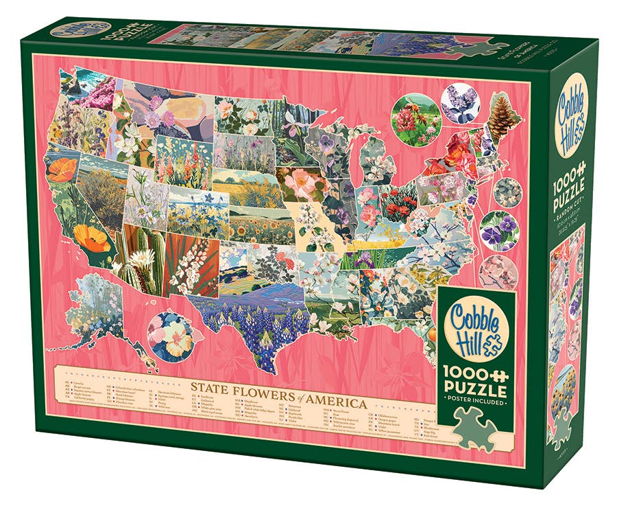 State Flowers of America 1000pc puzzle - Image 2