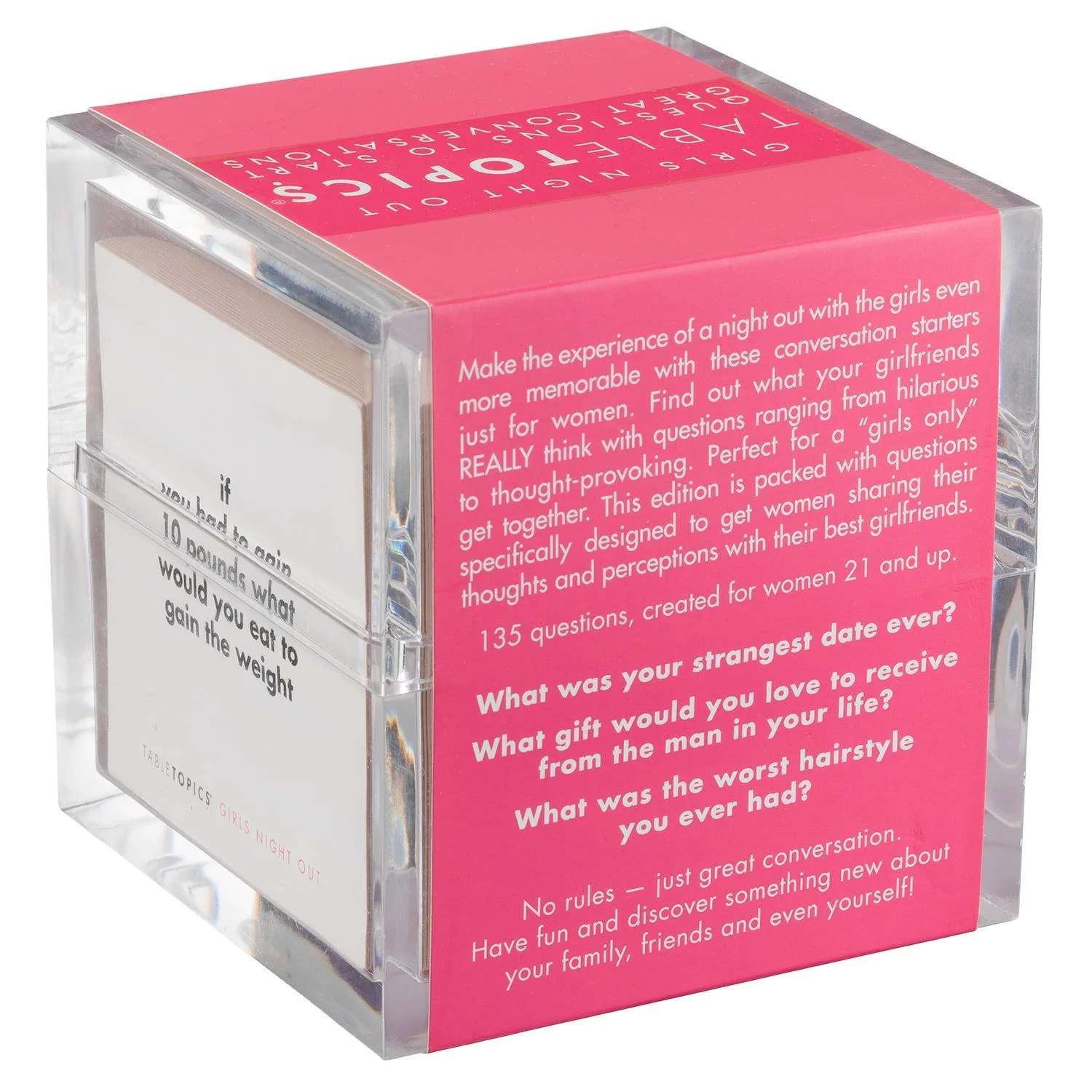 TABLETOPICS GIRLS NIGHT OUT - Conversation Starter Q's - Image 2