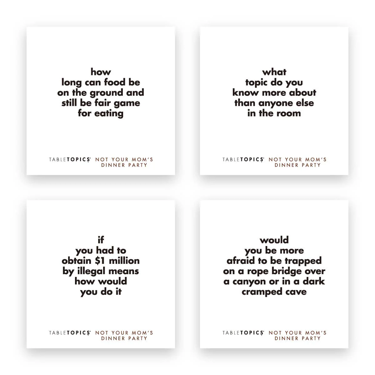 TABLETOPICS NOT YOUR MOM′S DINNER PARTY - Conversation Start - Image 4