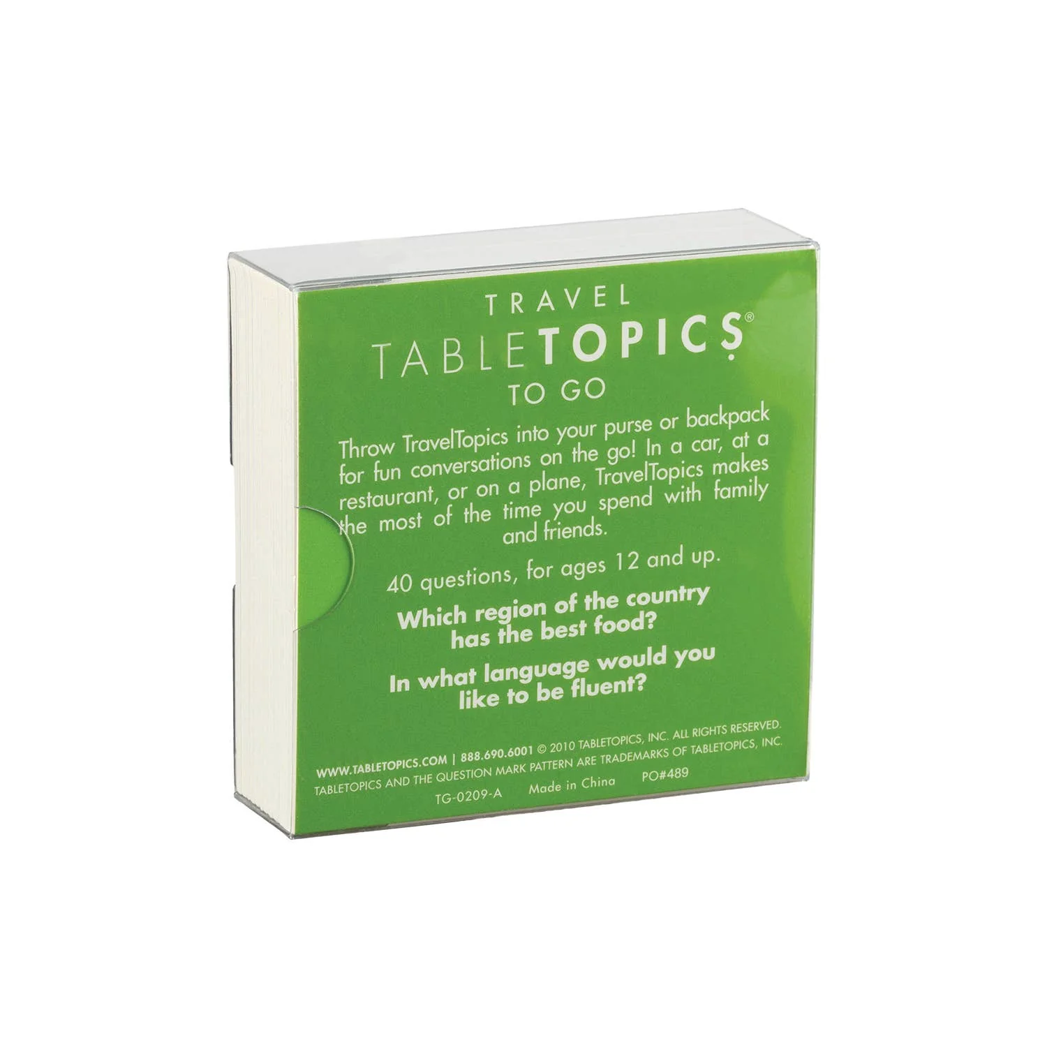 TABLETOPICS TRAVEL - Conversation Starter Question Cards - Image 2