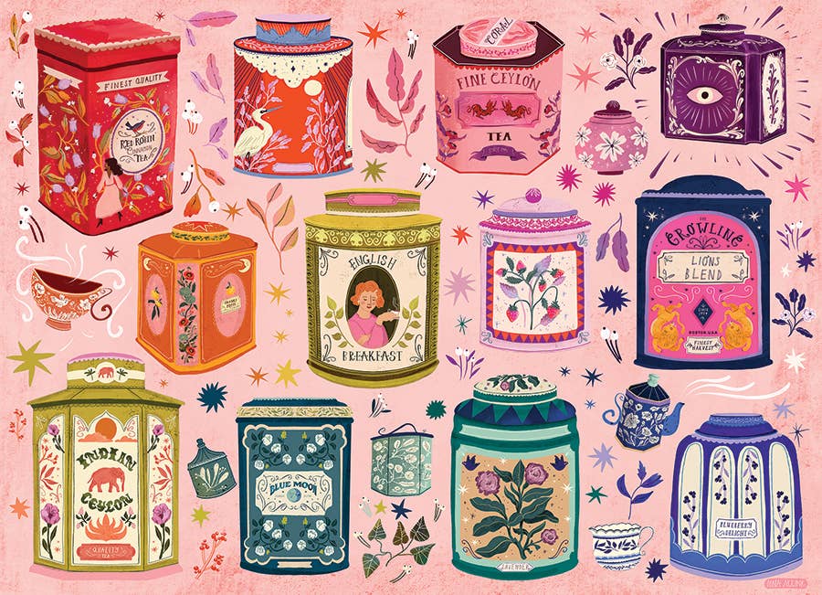 Tea Tin Treasures 1000pc puzzle - Image 2