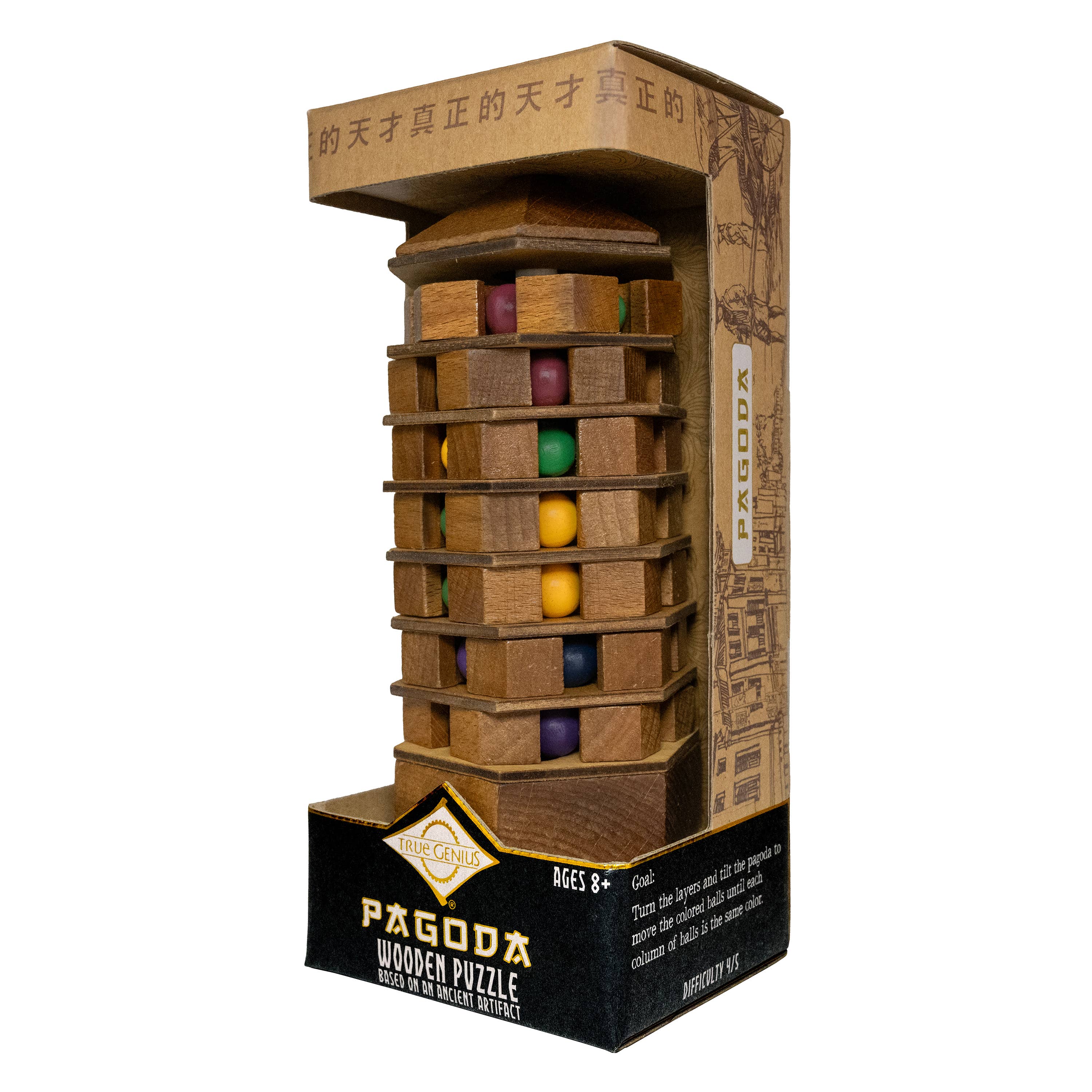 True Genius Chinese Pagoda Puzzle - Image 5