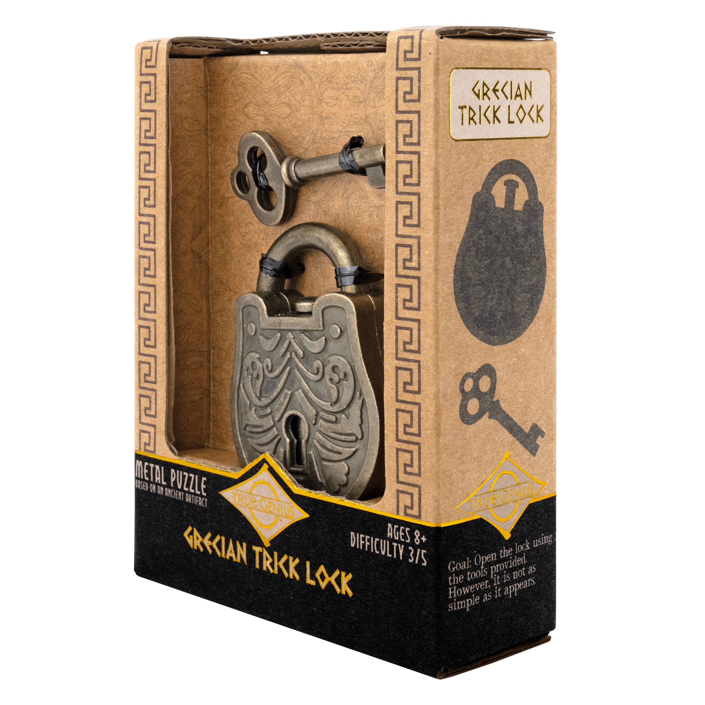 True Genius Grecian Trick Lock Puzzle - Image 4