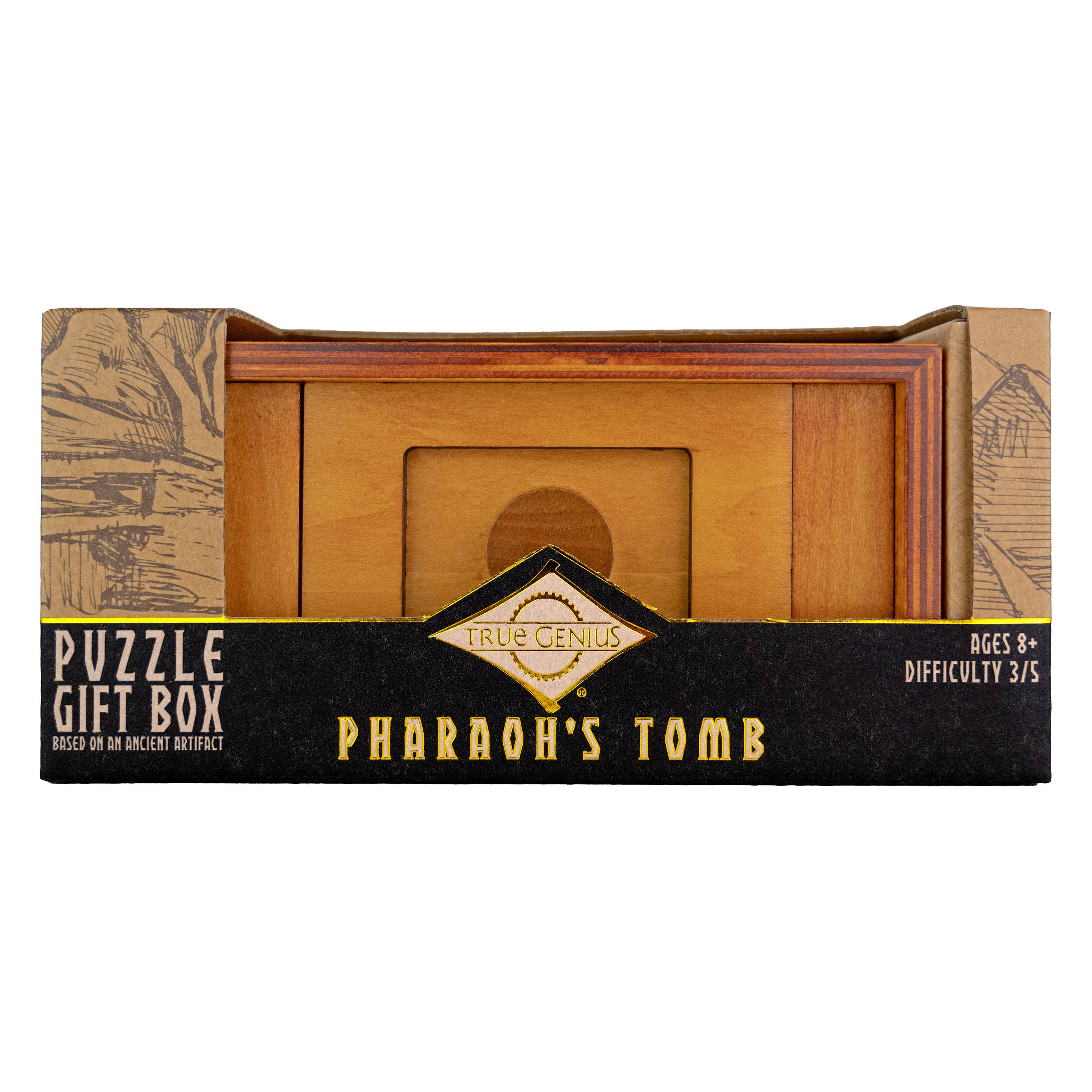 True Genius Pharaoh's Tomb Secret Puzzle Box - Image 6