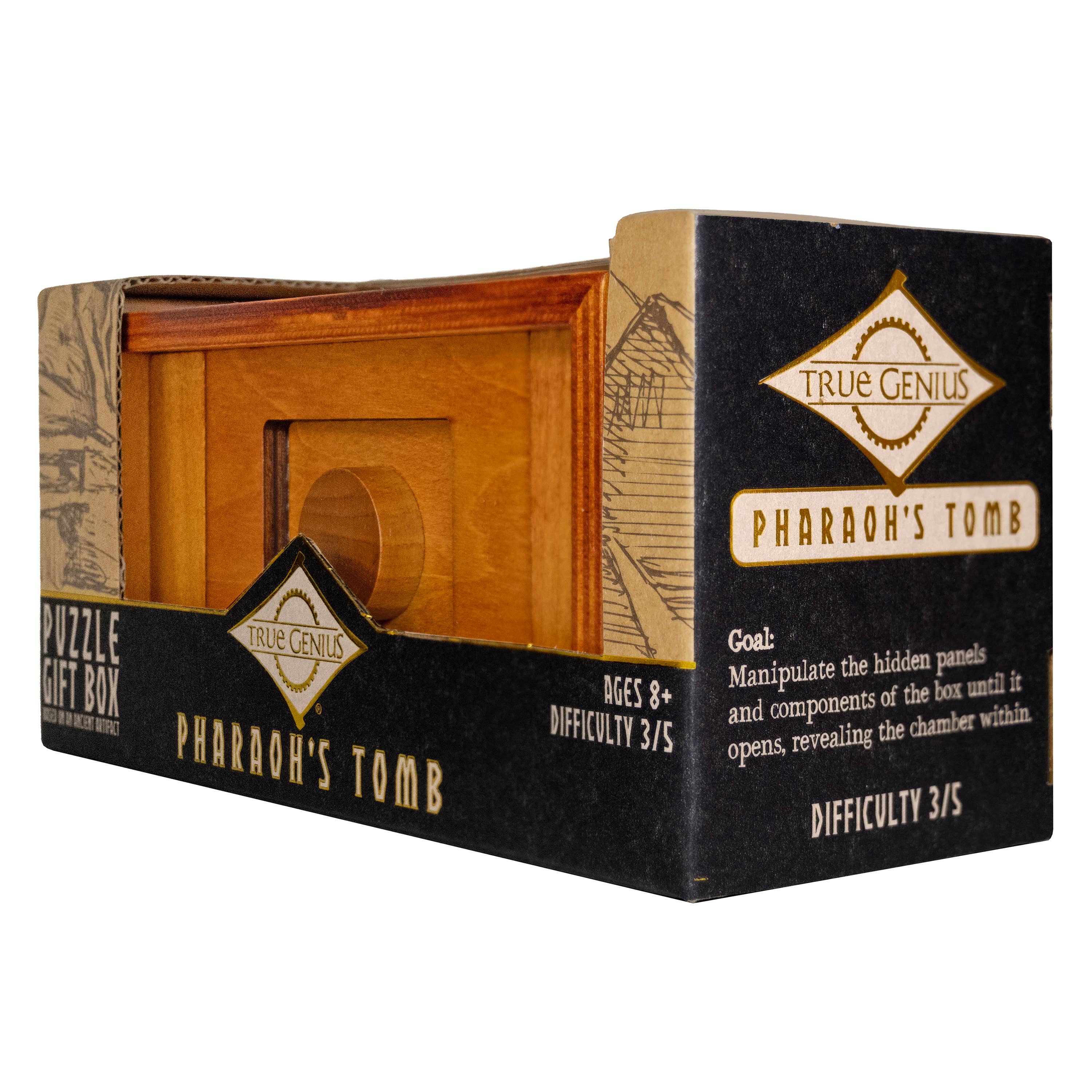 True Genius Pharaoh's Tomb Secret Puzzle Box - Image 8