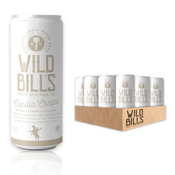Vanilla Cream - Premium Cane Sugar Soda, 12-Pack, Cans - Image 2
