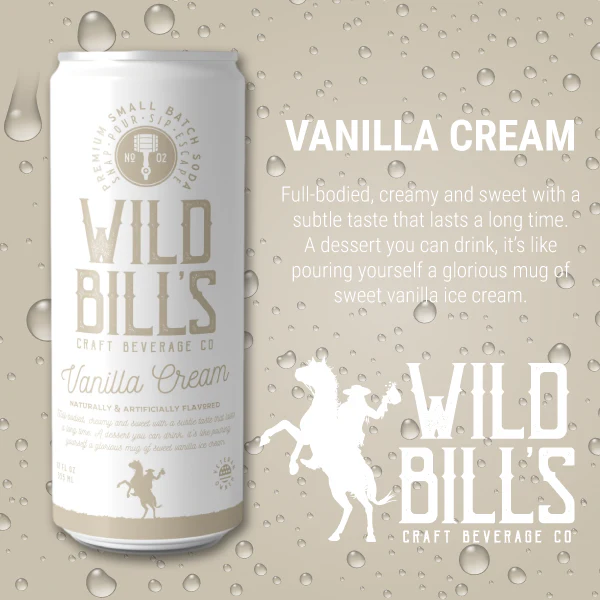 Vanilla Cream - Premium Cane Sugar Soda, 12-Pack, Cans - Image 3