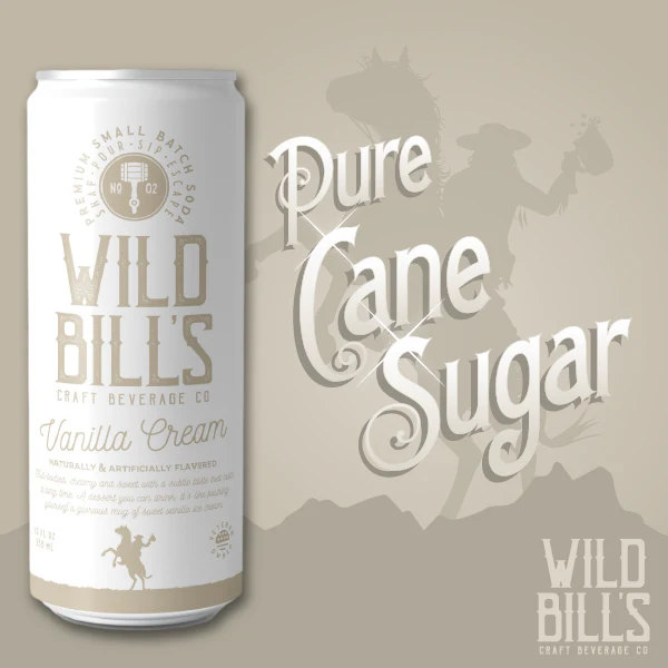 Vanilla Cream - Premium Cane Sugar Soda, 12-Pack, Cans - Image 4