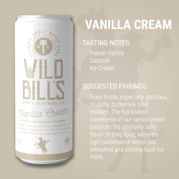 Vanilla Cream - Premium Cane Sugar Soda, 12-Pack, Cans - Image 5
