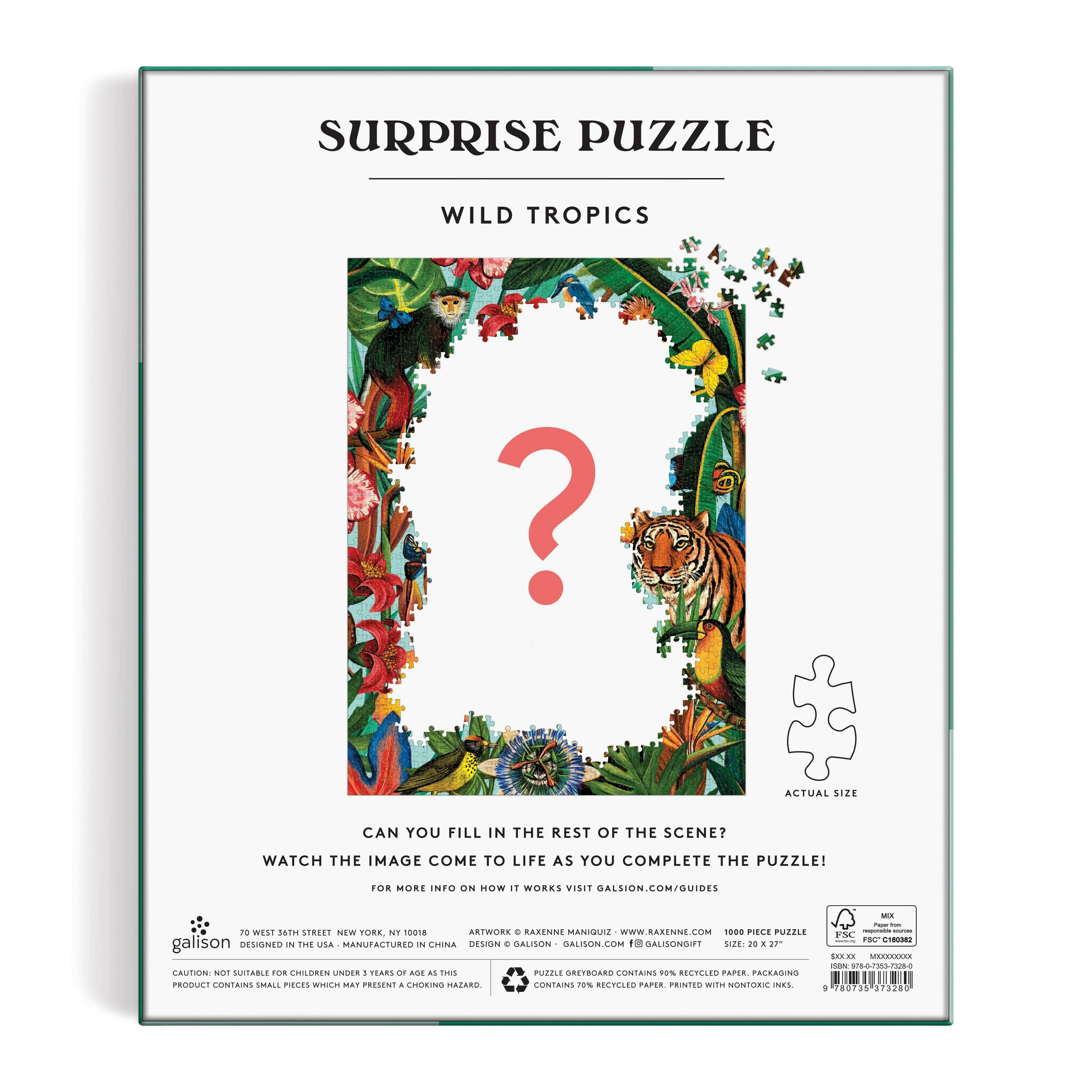 Wild Tropics 1000 Piece Surprise Puzzle - Image 3
