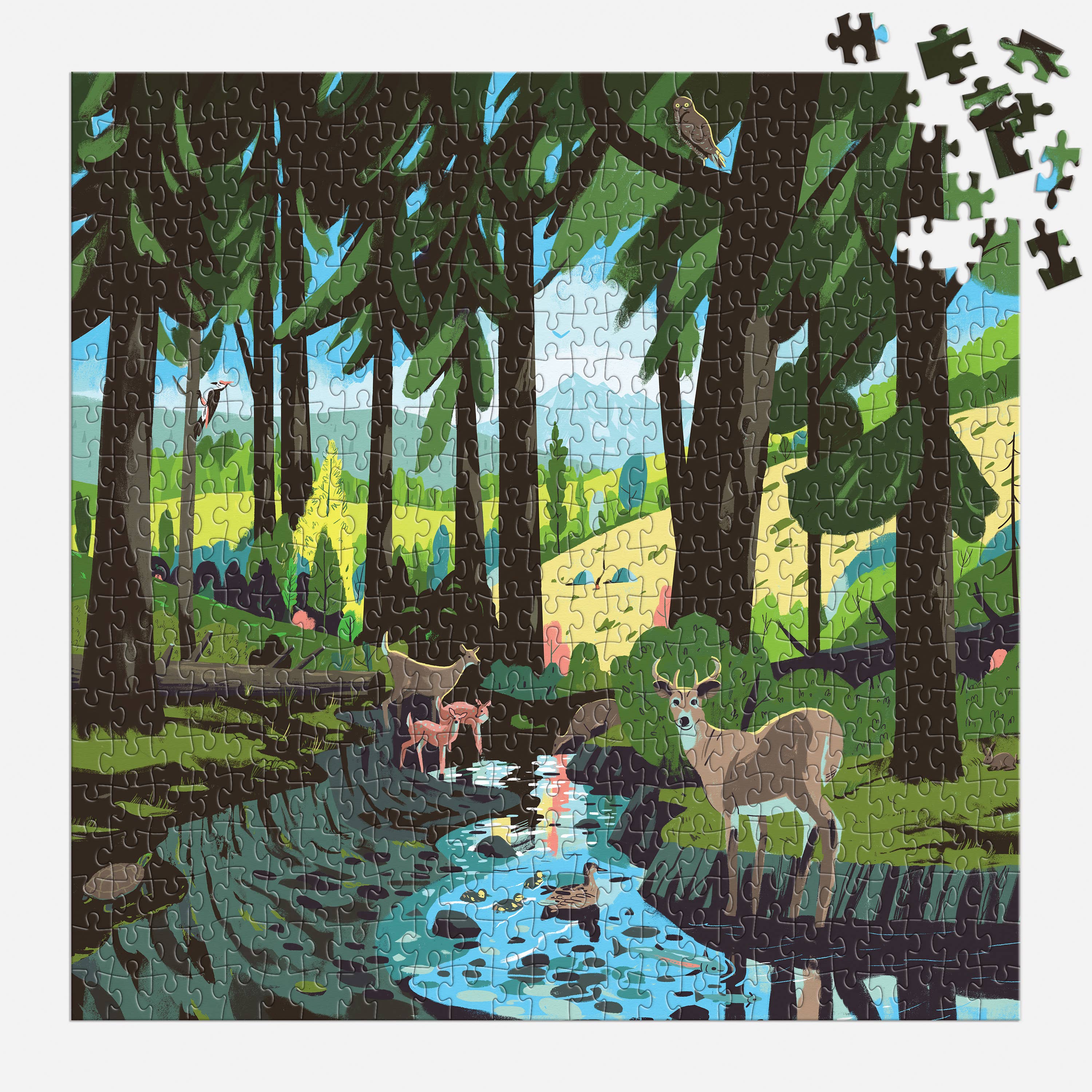 Woodland Pass 500 Piece Puzzle - Image 2
